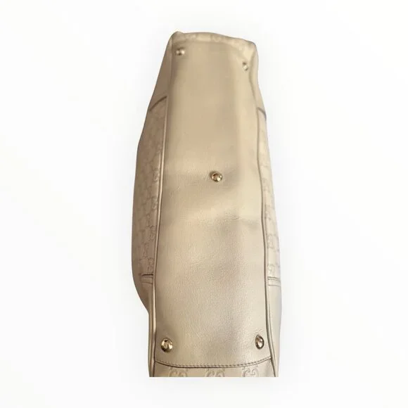 Gucci Guccissima Leather Princy Tote | White | Bow Detail - Picture 5 of 9